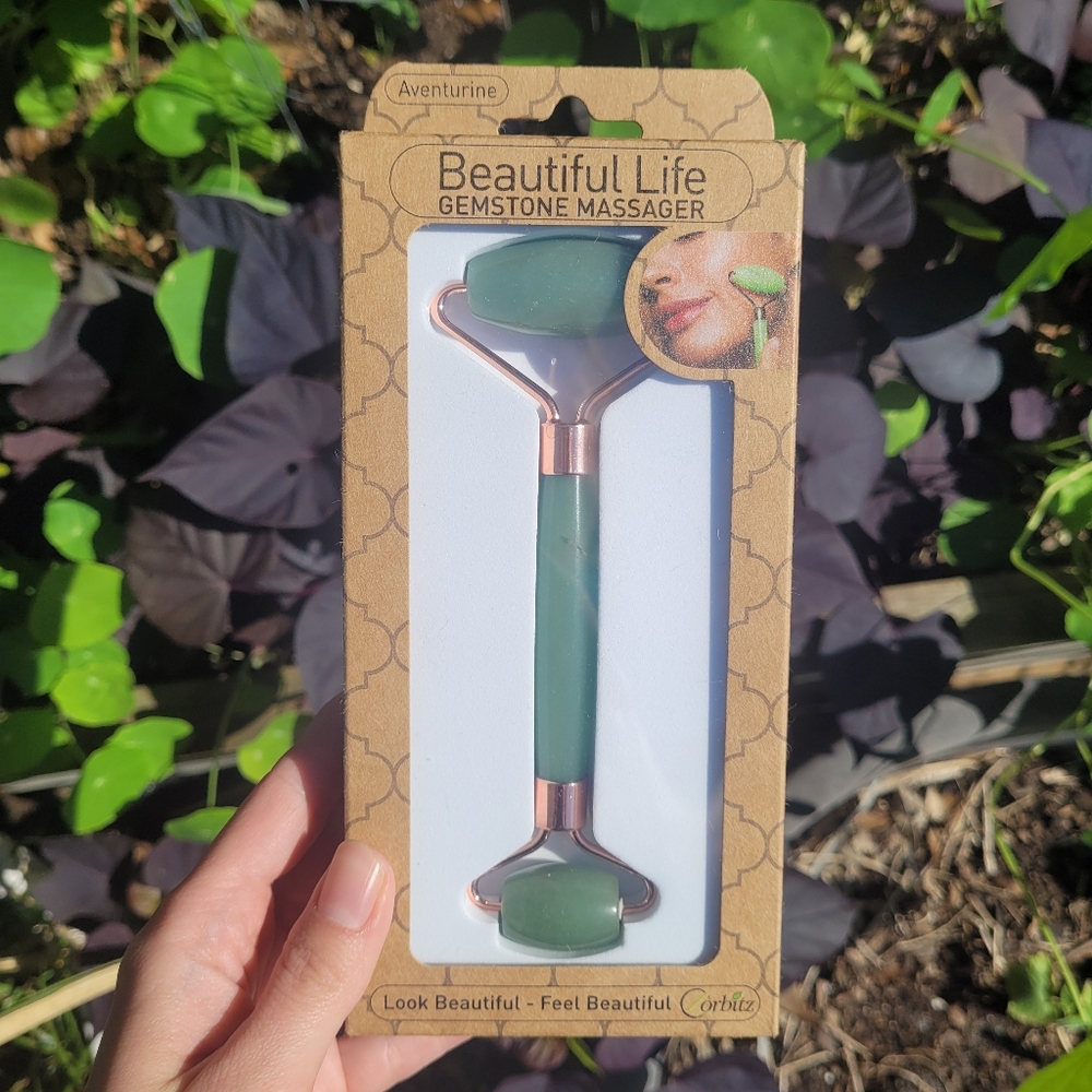 Green Gemstone Face Massager